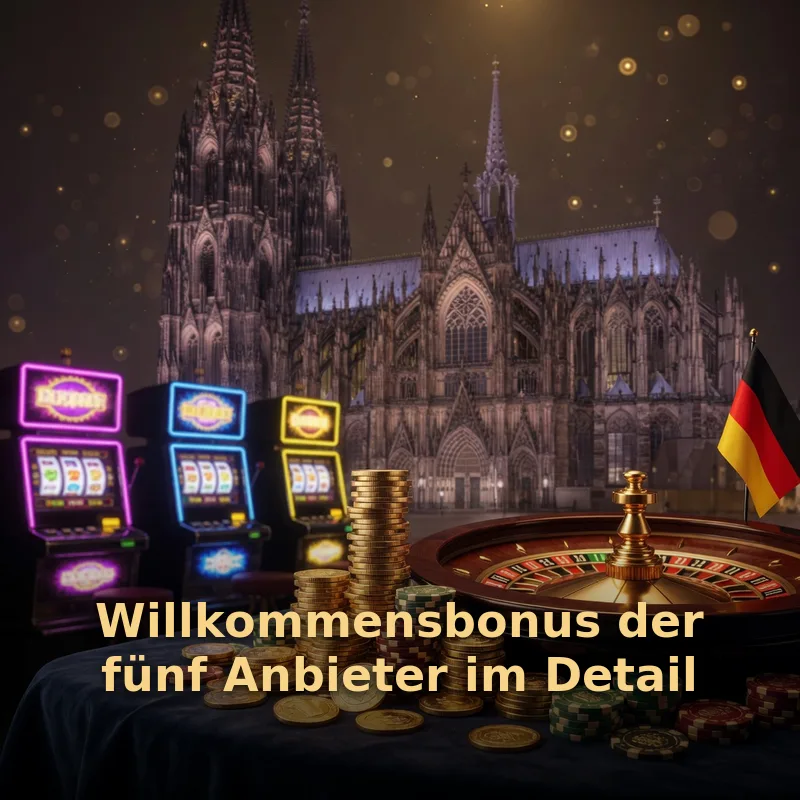 Willkommensbonus der fünf Anbieter im Detail